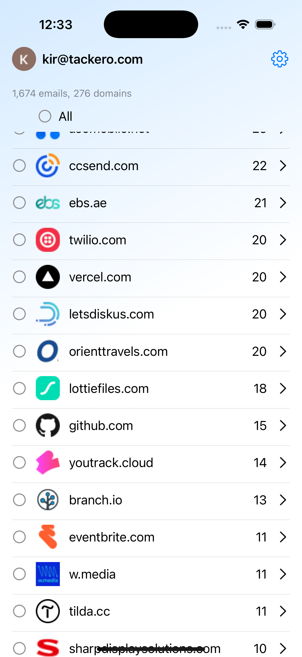 Inbox Detox App Screenshot 1